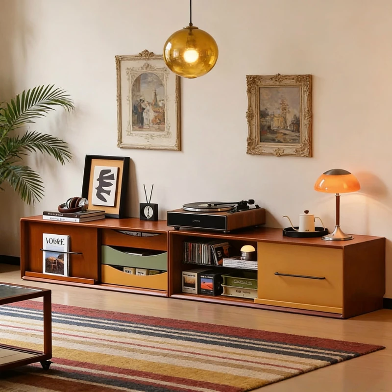 Bauhaus retro TV cabinet floor-standing Medieval creative TV stand art aesthetic meubles de salon pour la maison home furniture
Bauhaus retro TV cabinet floor-standing Medieval creative TV stand art aesthetic meubles de salon pour la maison home furniture