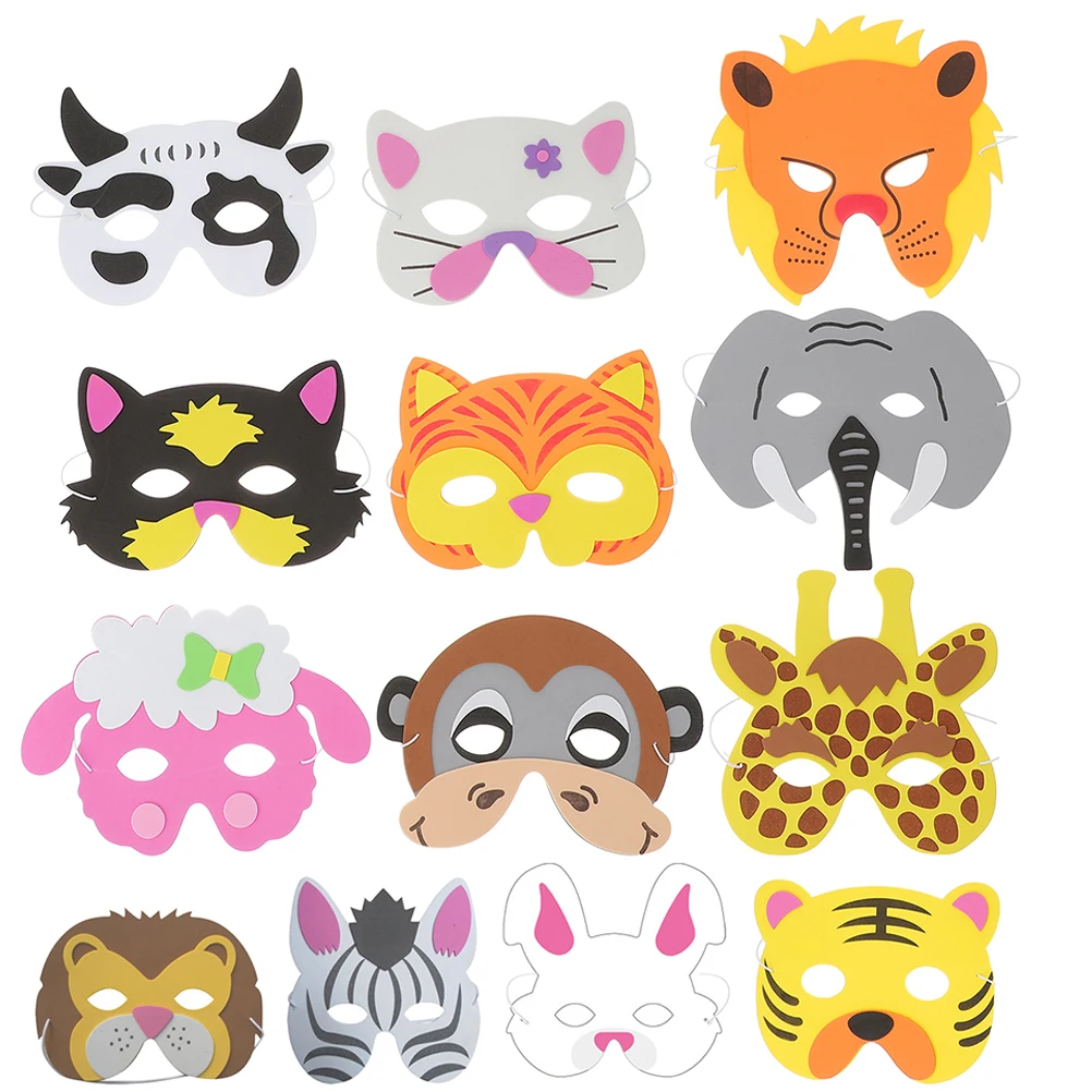 13pcs Animal Masks EVA Material Lightweight Reusable Cartoon Design Party Favor Cosplay Supplies Halloween Festival Accessories
13pcs Animal Masks EVA Material Lightweight Reusable Cartoon Design Party Favor Cosplay Supplies Halloween Festival Accessories