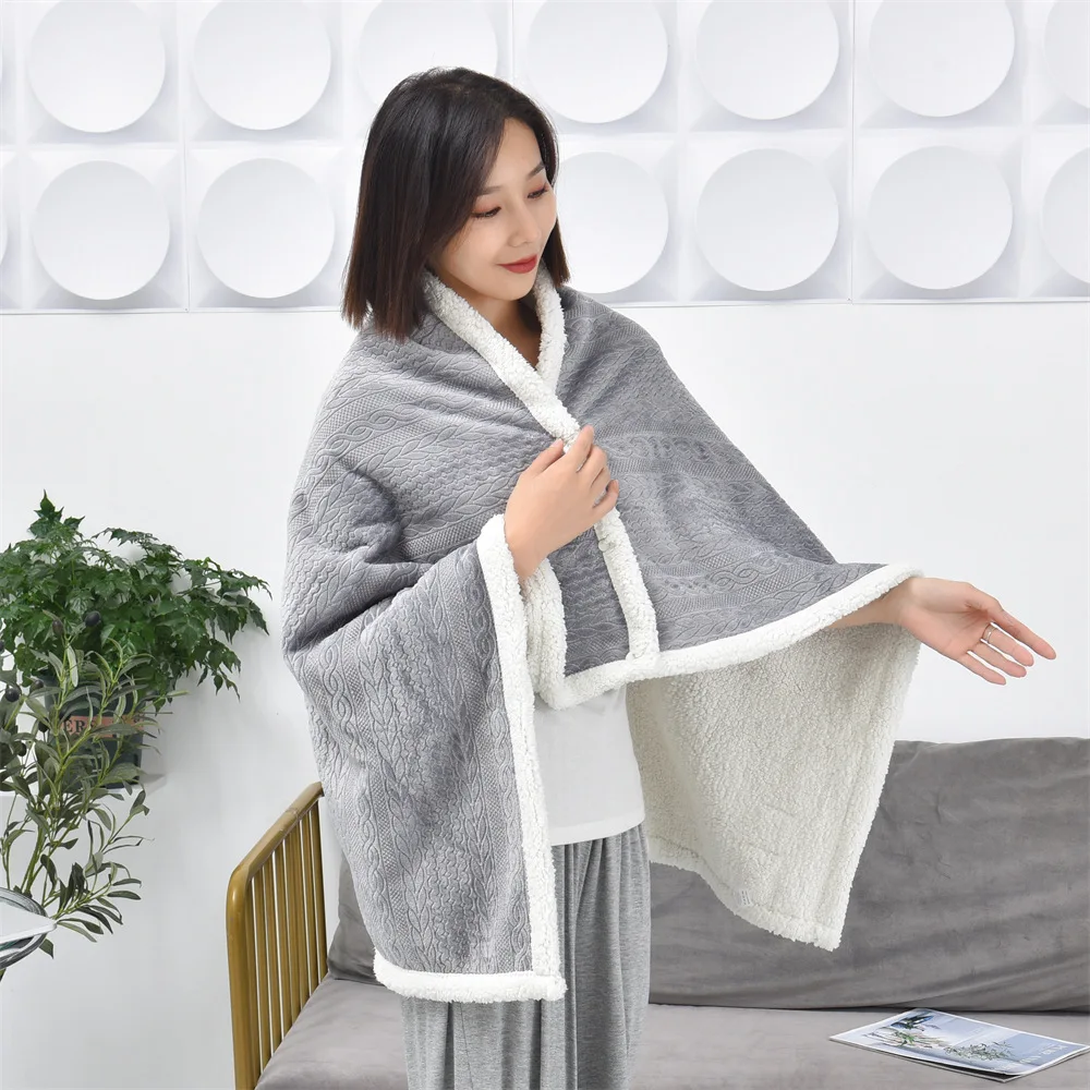 Multifunction Flannel Shawl Blanket Warm Women Throw Blanket With Button Thicken Winter Scarf Wrap Office Air-Conditioning Blank
Multifunction Flannel Shawl Blanket Warm Women Throw Blanket With Button Thicken Winter Scarf Wrap Office Air-Conditioning Blank