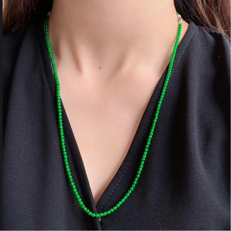 Myanmar Old Pit Ice Nuo Yang Green Necklace Bracelet Jadeite Processed Full Color Small Bead Chain
Myanmar Old Pit Ice Nuo Yang Green Necklace Bracelet Jadeite Processed Full Color Small Bead Chain