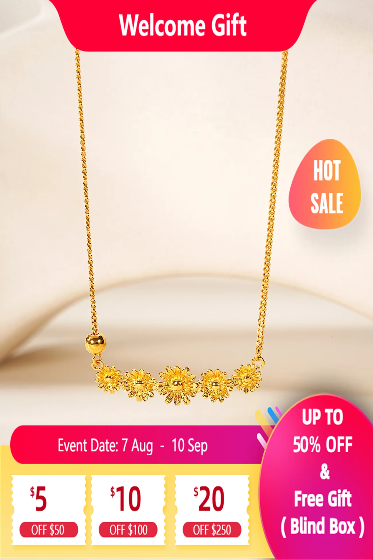 Lium Gems Women Flowers Pendant Necklace with Chain in 925 Sterling Silver 24k Gold vermeil Gold jewelry for gift
Lium Gems Women Flowers Pendant Necklace with Chain in 925 Sterling Silver 24k Gold vermeil Gold jewelry for gift