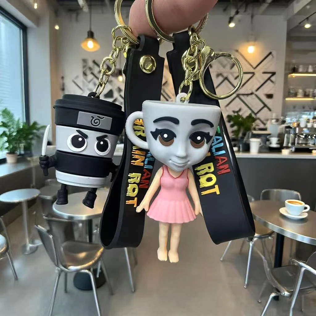 Italian Brainrot Keychain Tung Tung Tung Sahur Toy Cute anime cartoon PVC pendant car keys bags Funny meme gift for fans friends
Italian Brainrot Keychain Tung Tung Tung Sahur Toy Cute anime cartoon PVC pendant car keys bags Funny meme gift for fans friends