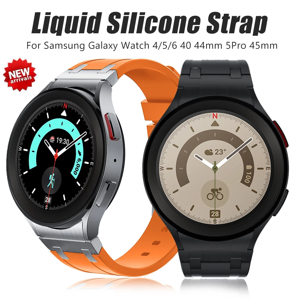 Ремешок силиконовый для Samsung Galaxy Watch 6 Classic, Модный мягкий браслет без зазора для 5Pro 45 мм, 43 47 мм 6 5 4 40 мм 44 мм
Ремешок силиконовый для Samsung Galaxy Watch 6 Classic, Модный мягкий браслет без зазора для 5Pro 45 мм, 43 47 мм 6 5 4 40 мм 44 мм