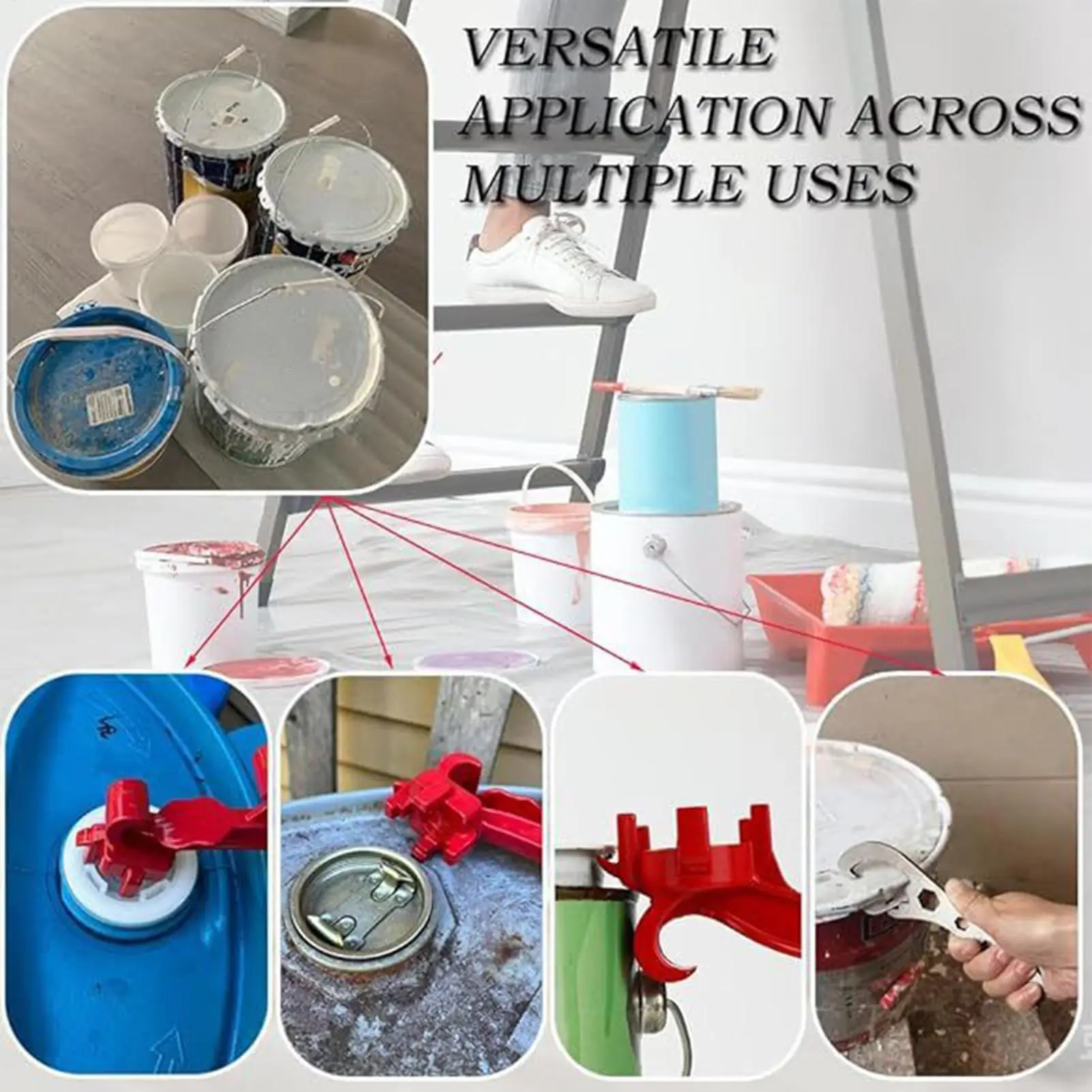 Pail Opener Paint Barrel Wrench 2 Pieces Non-Slip Bucket Opening Wrench For Home Industrial Camping Kitchen Travel
Pail Opener Paint Barrel Wrench 2 Pieces Non-Slip Bucket Opening Wrench For Home Industrial Camping Kitchen Travel
