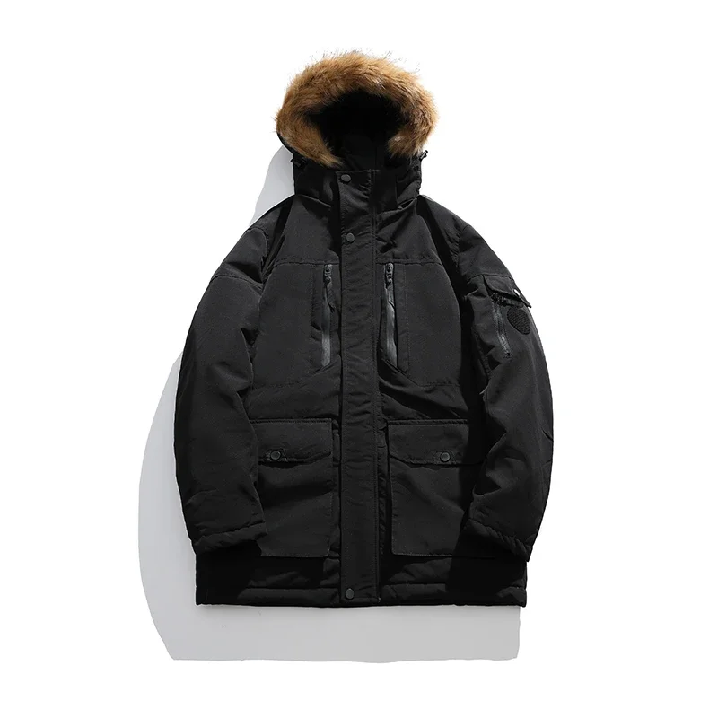 Solid Color All-match Cotton Jacket Winter Thicken with Hood Parkas Coats Outdoor Quality Windproof Male Clothes Fashion Casual 
Solid Color All-match Cotton Jacket Winter Thicken with Hood Parkas Coats Outdoor Quality Windproof Male Clothes Fashion Casual