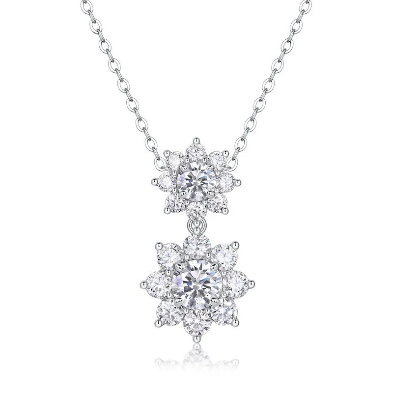 ZFSILVER Fashion Trendy Classic s925 Silver Full Moissanite Design Sunflower Necklace For Women Accessories Jewelry Gift EN15297
ZFSILVER Fashion Trendy Classic s925 Silver Full Moissanite Design Sunflower Necklace For Women Accessories Jewelry Gift EN15297