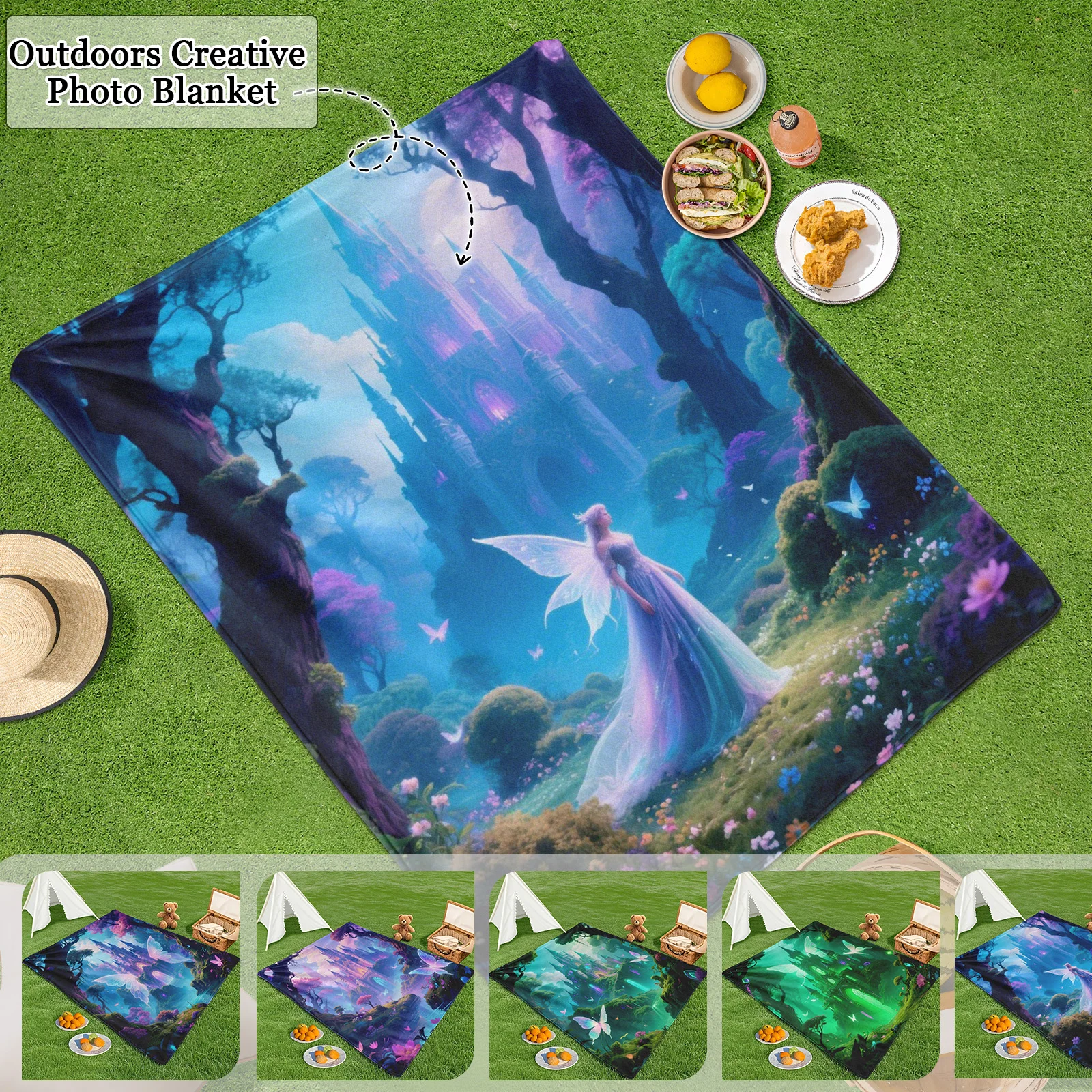 Enchanting Fairyland Creative Photo Blanket Forest Castle Home Decor Tapestry Suit for Family Children,camping and Autumn Outing
Enchanting Fairyland Creative Photo Blanket Forest Castle Home Decor Tapestry Suit for Family Children,camping and Autumn Outing