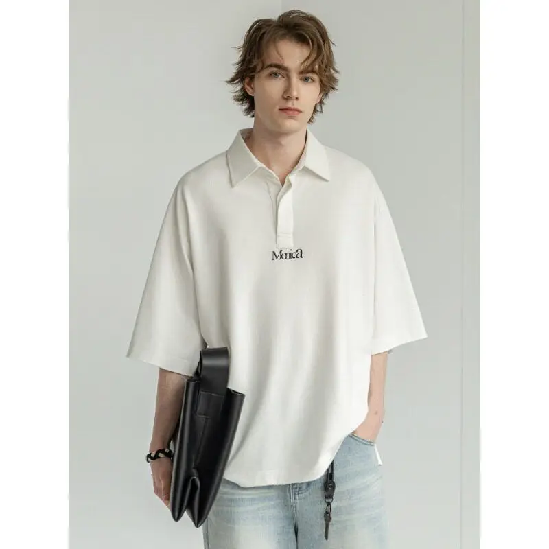 Loose Fit Casual Shirt Short Sleeve Men's T-Shirt Breathable Cotton Printed Letter Design Spring Summer New Arrival
Loose Fit Casual Shirt Short Sleeve Men's T-Shirt Breathable Cotton Printed Letter Design Spring Summer New Arrival