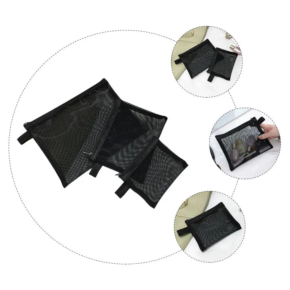3Pcs Bags Portable Mesh Makeup Toiletry Pouch Travel Organizer Zipper Closure High Capacity Multipurpose Storage
3Pcs Bags Portable Mesh Makeup Toiletry Pouch Travel Organizer Zipper Closure High Capacity Multipurpose Storage