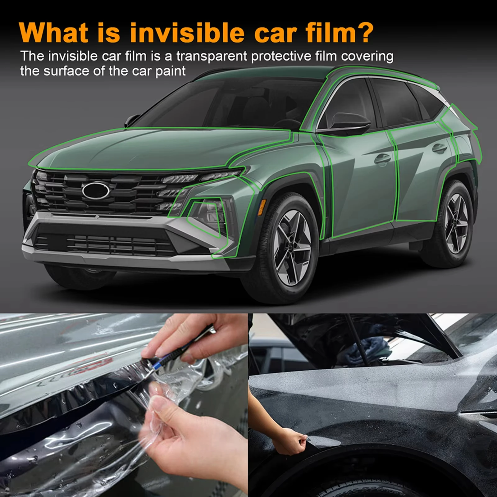 For Hyundai Tucson N Line 2025 Car Body Precut Sticker Paint Protection Film Anti-Scratch TPU Clear Bra PPF Decal 
For Hyundai Tucson N Line 2025 Car Body Precut Sticker Paint Protection Film Anti-Scratch TPU Clear Bra PPF Decal