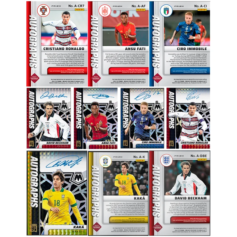 Panini Diy Lionel Messi Cristiano Ronaldo Star Card Mbappe Ricardo Izecson Dos Santos Leite Football Collection Card Toys Gift
Panini Diy Lionel Messi Cristiano Ronaldo Star Card Mbappe Ricardo Izecson Dos Santos Leite Football Collection Card Toys Gift