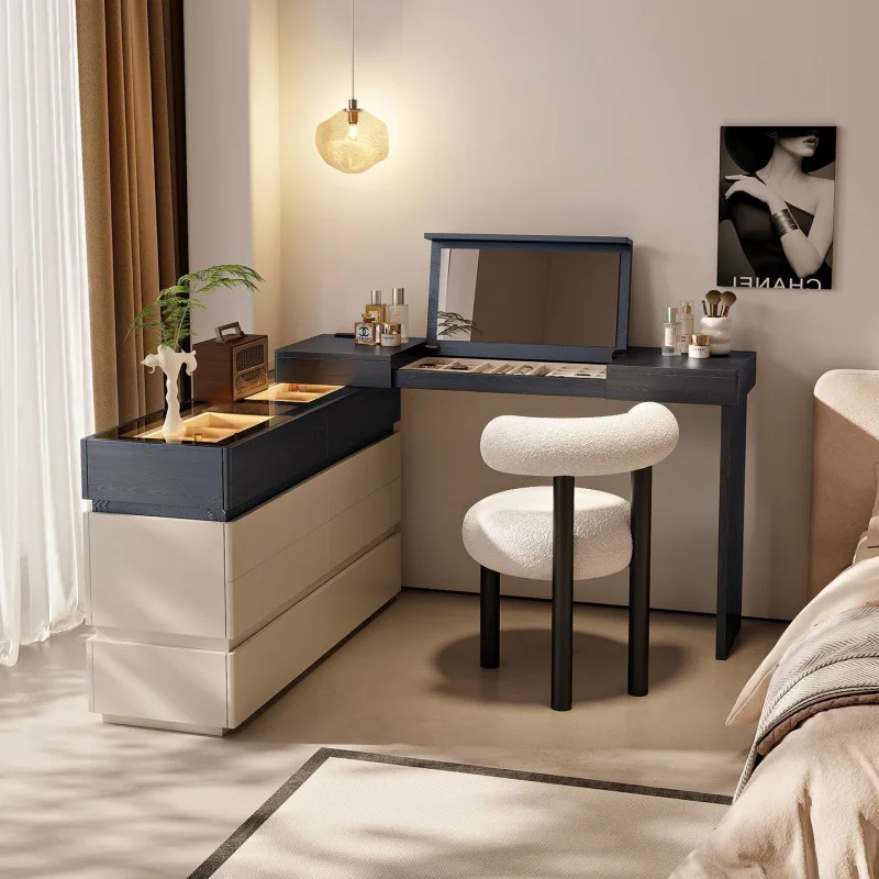 Bedroom dresser integrated Internet celebrity flip mirror makeup table
Bedroom dresser integrated Internet celebrity flip mirror makeup table