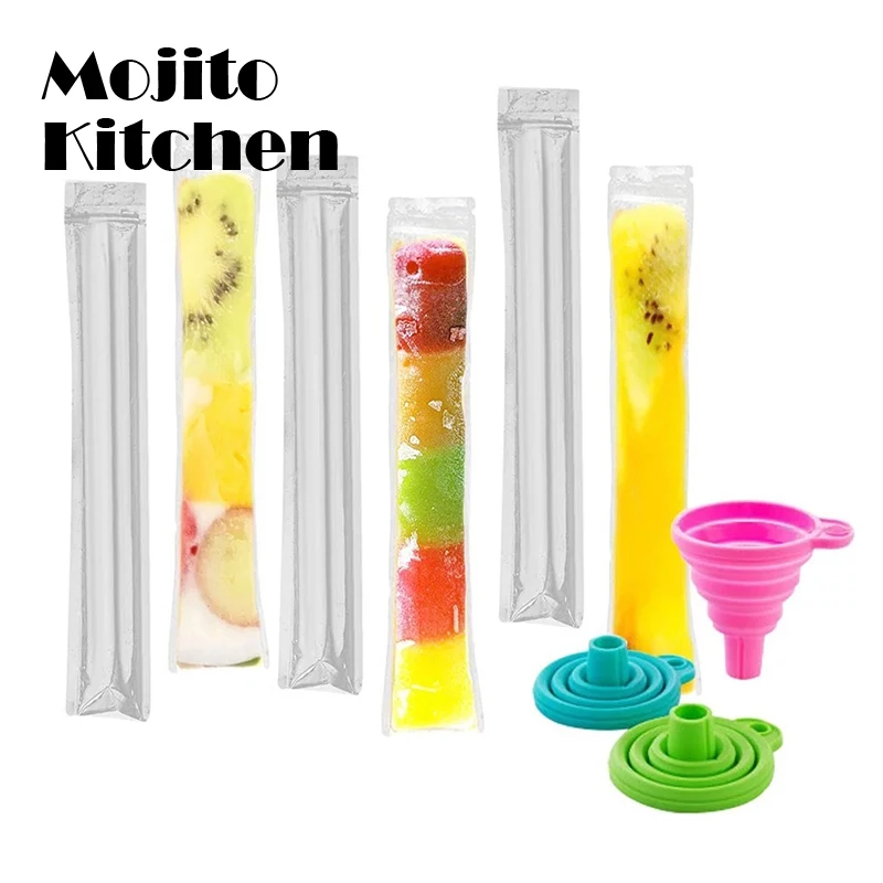 100PCS Disposable Ice Popsicle Mold Bagsice Cream DIY Self-styled Bag Tools Pack cream Mould Freezers
100PCS Disposable Ice Popsicle Mold Bagsice Cream DIY Self-styled Bag Tools Pack cream Mould Freezers