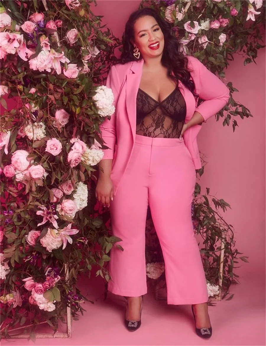 Plus Size Women Suits Office Sets 2 Piece Blazer + Pants Single Breasted Formal Prom Evening Dress Custom Made
Plus Size Women Suits Office Sets 2 Piece Blazer + Pants Single Breasted Formal Prom Evening Dress Custom Made