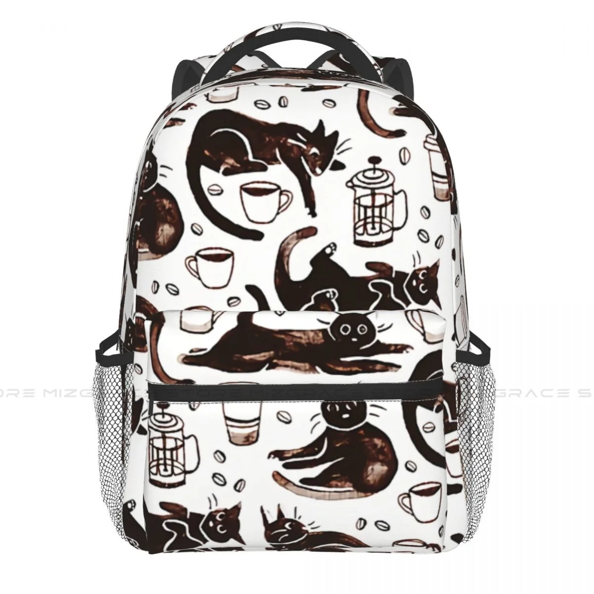 Back To School Gouache Black Cats And Coffee Backpack School Boy Girl Travel Soft Rucksack Casual Laptop Bag
Back To School Gouache Black Cats And Coffee Backpack School Boy Girl Travel Soft Rucksack Casual Laptop Bag