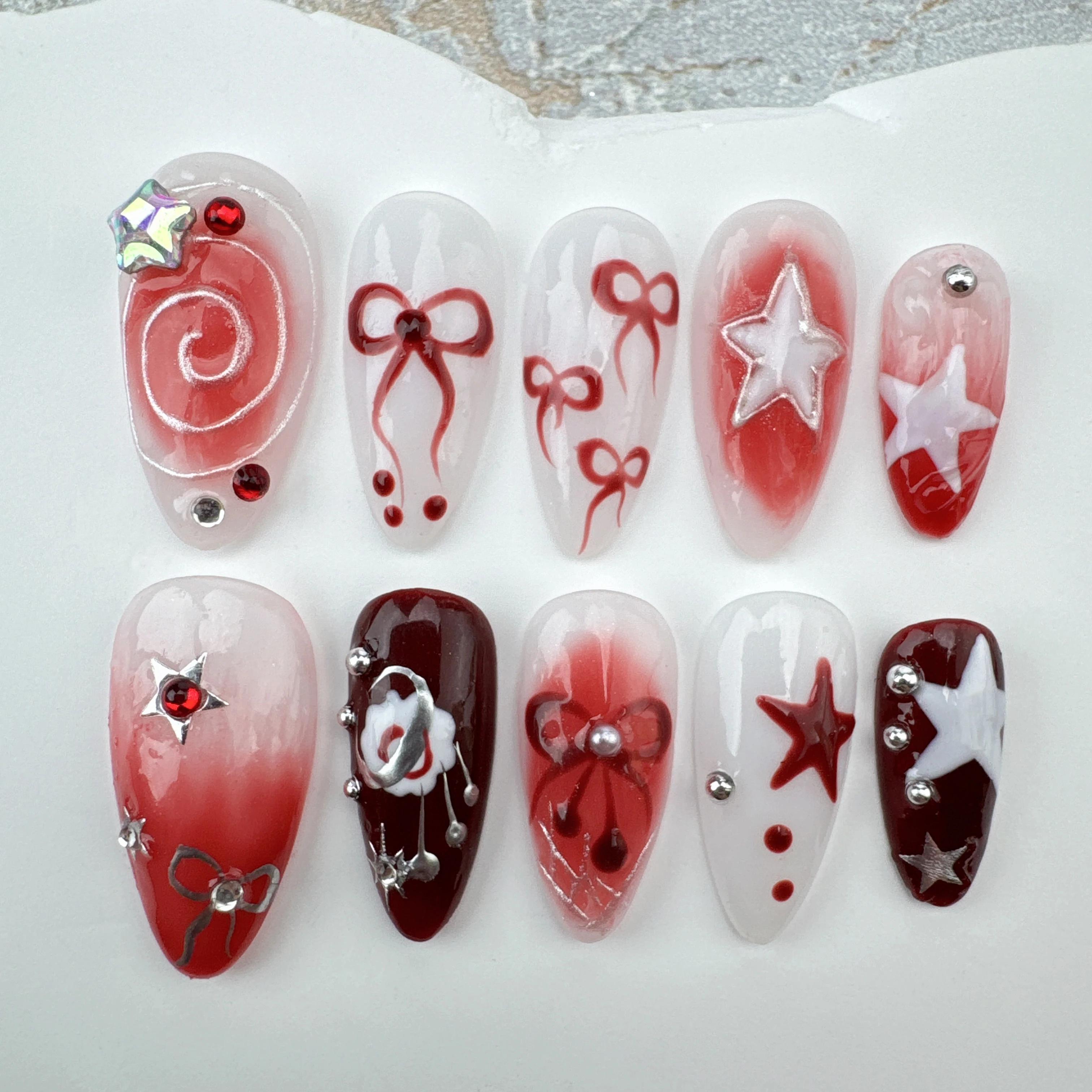 handmade nail art/custom press on nails/party press on nails/Flakes for nails/wedding nails gift/Japanese nails/Long nails
handmade nail art/custom press on nails/party press on nails/Flakes for nails/wedding nails gift/Japanese nails/Long nails