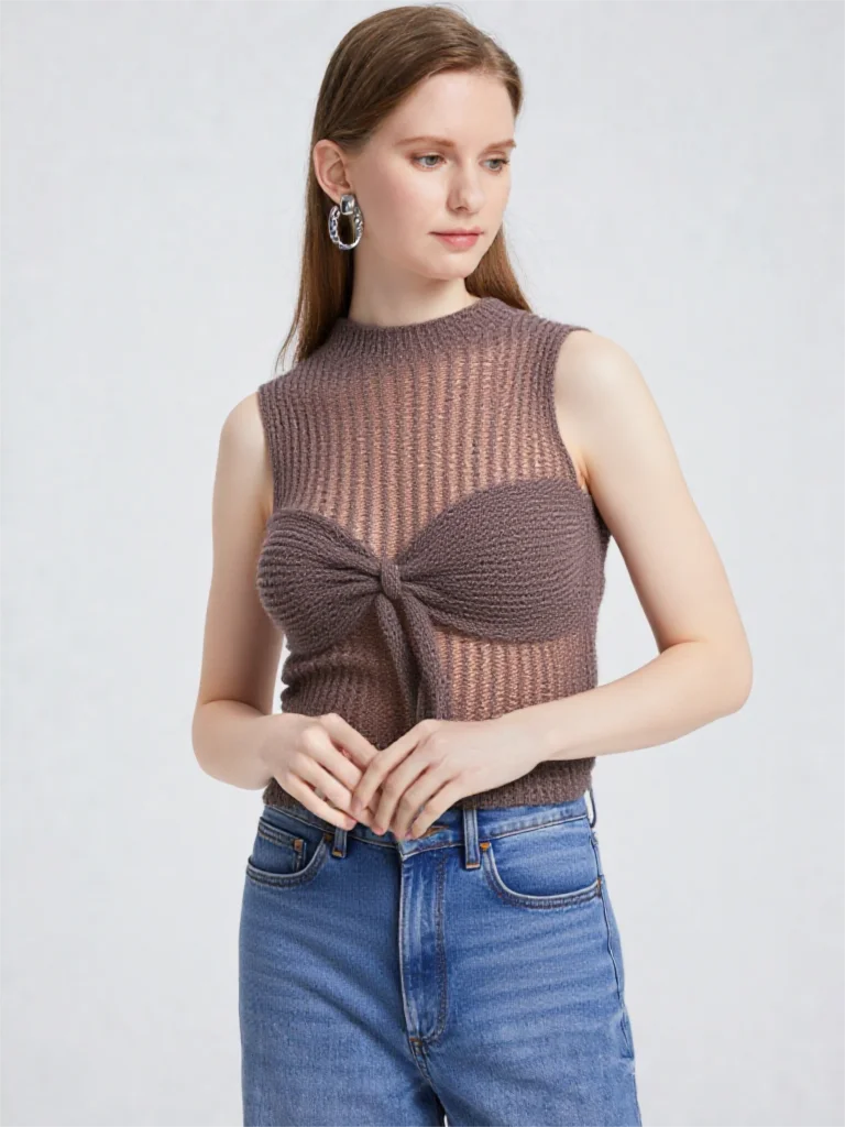 2026 Summer Sheer Knit Bow Knot Halter Cami Women Hollow Out Sexy Y2K Crop Top White Grey
2026 Summer Sheer Knit Bow Knot Halter Cami Women Hollow Out Sexy Y2K Crop Top White Grey