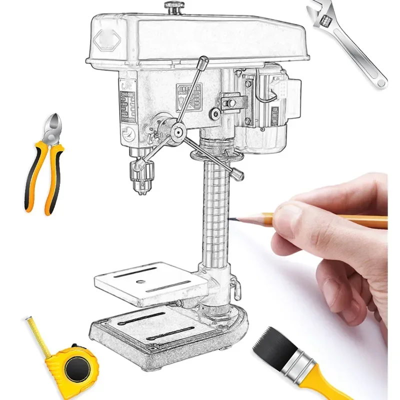 New Bench Drill Industrial Grade Drilling And Milling Integrated Bench Drill Household 220V750W Motor High-powe
New Bench Drill Industrial Grade Drilling And Milling Integrated Bench Drill Household 220V750W Motor High-powe