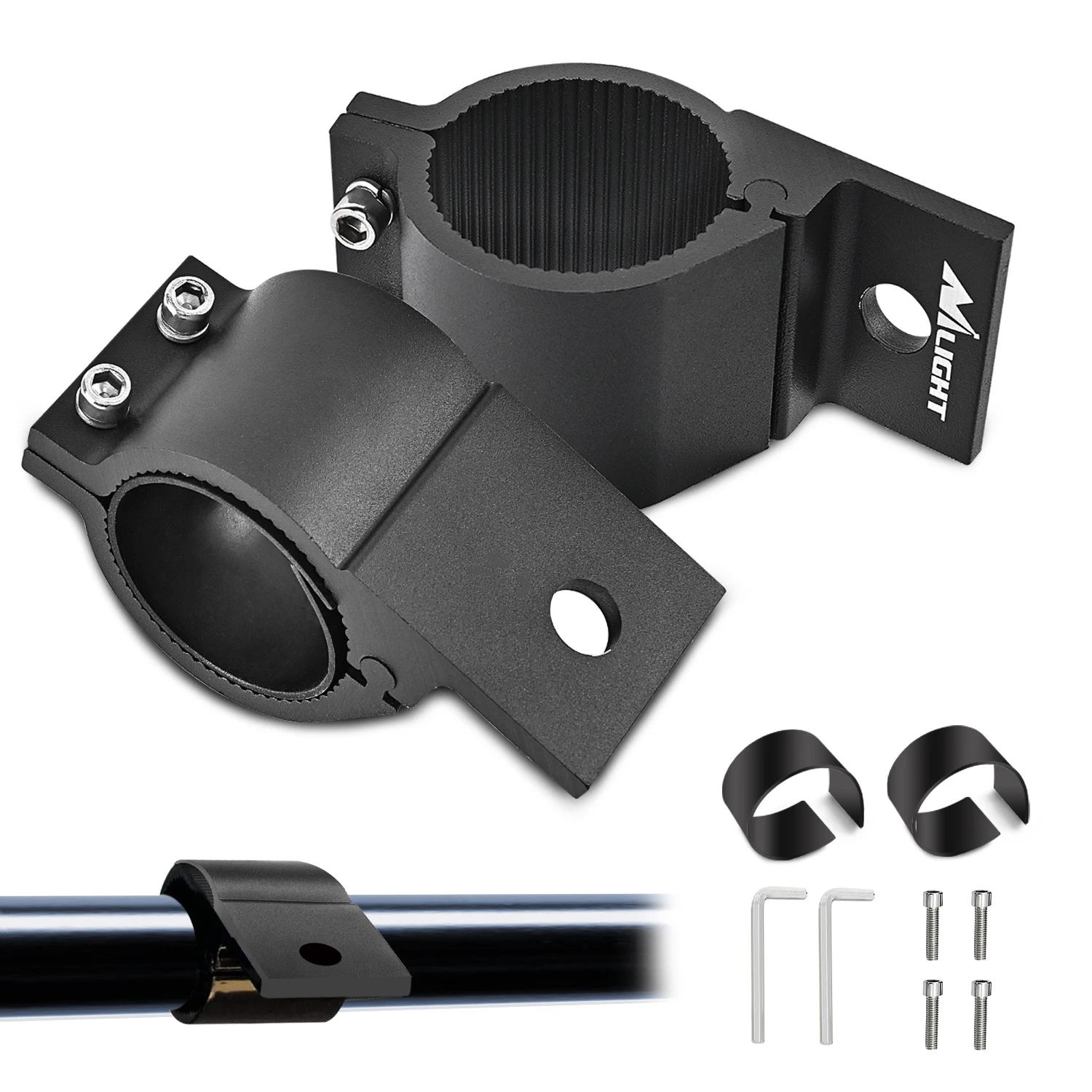 Nilight Tube Clamp Bracket Fit 1.81 to 2.13 Inch Round Bull Bar Crash Bar Guard Roof Rack Roll Cage Bumper for Offroad LED Light Work Driving Whip Lights Mounts on Truck ATV UTV
Nilight Tube Clamp Bracket Fit 1.81 to 2.13 Inch Round Bull Bar Crash Bar Guard Roof Rack Roll Cage Bumper for Offroad LED Light Work Driving Whip Lights Mounts on Truck ATV UTV