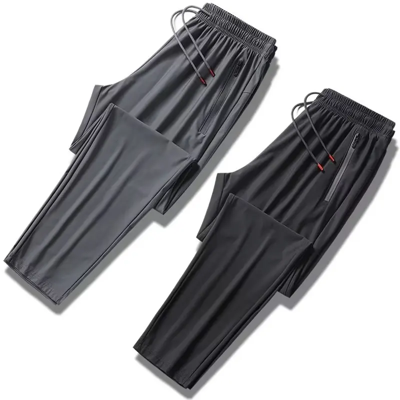 Women's Ice Silk Elastic Pants Loose Fit Thin Summer Workwear Casual Straight Leg High Waist Trousers Korean Style Commute
Women's Ice Silk Elastic Pants Loose Fit Thin Summer Workwear Casual Straight Leg High Waist Trousers Korean Style Commute
