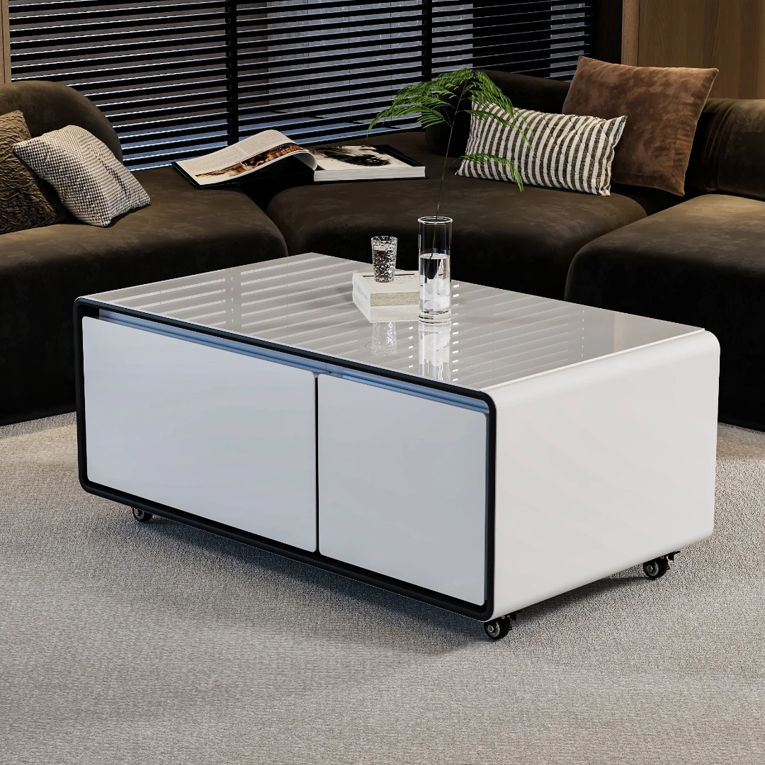 Modern Smart Coffee Table With Refrigerator Wireless Charging Tempered Glass Top Smart Refrigerator Coffee Table
Modern Smart Coffee Table With Refrigerator Wireless Charging Tempered Glass Top Smart Refrigerator Coffee Table