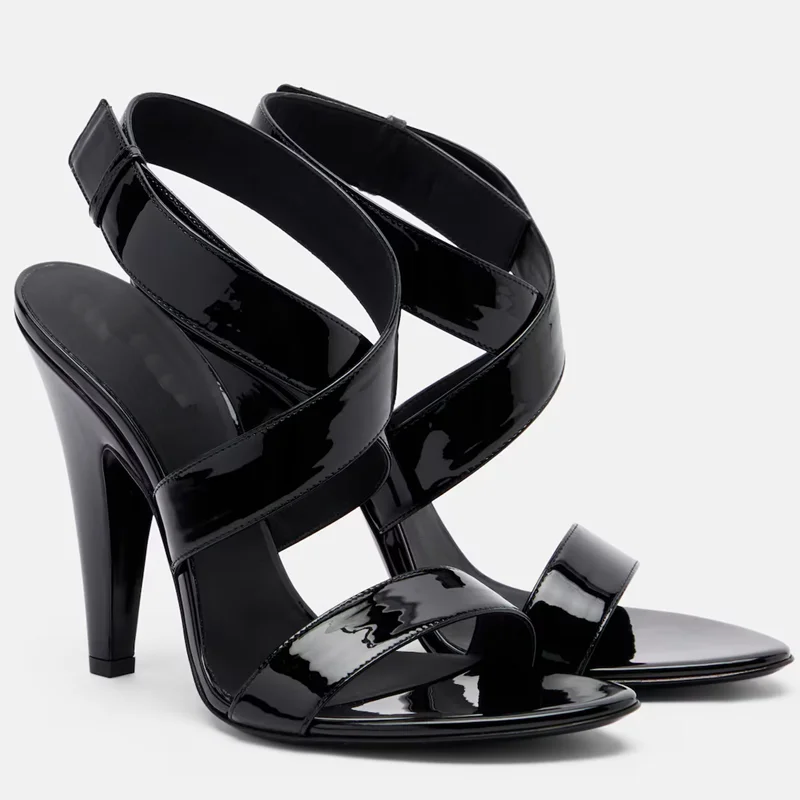 Shiny Patent Leather Cross Tied High Heels Sexy Pointed Toe Thin Heel Accept Customized New Arrivals Fashion Women Modern Shoes
Shiny Patent Leather Cross Tied High Heels Sexy Pointed Toe Thin Heel Accept Customized New Arrivals Fashion Women Modern Shoes