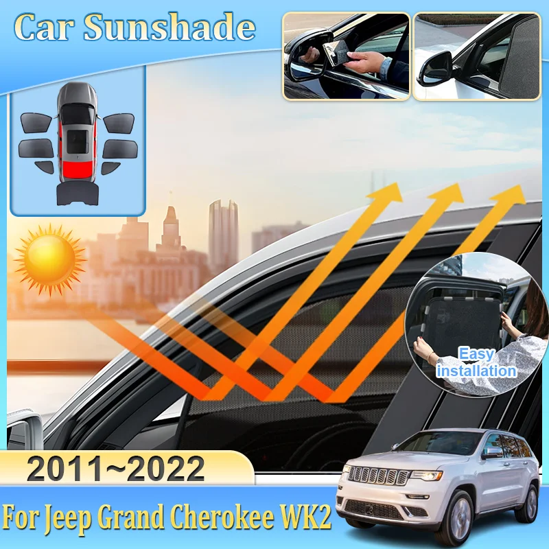 Car Mesh Sunshade For Jeep Grand Cherokee WK2 2011-2022 Curtain Mesh Blocks UV Rays Windshield Frame Curtain Auto Accessories
Car Mesh Sunshade For Jeep Grand Cherokee WK2 2011-2022 Curtain Mesh Blocks UV Rays Windshield Frame Curtain Auto Accessories