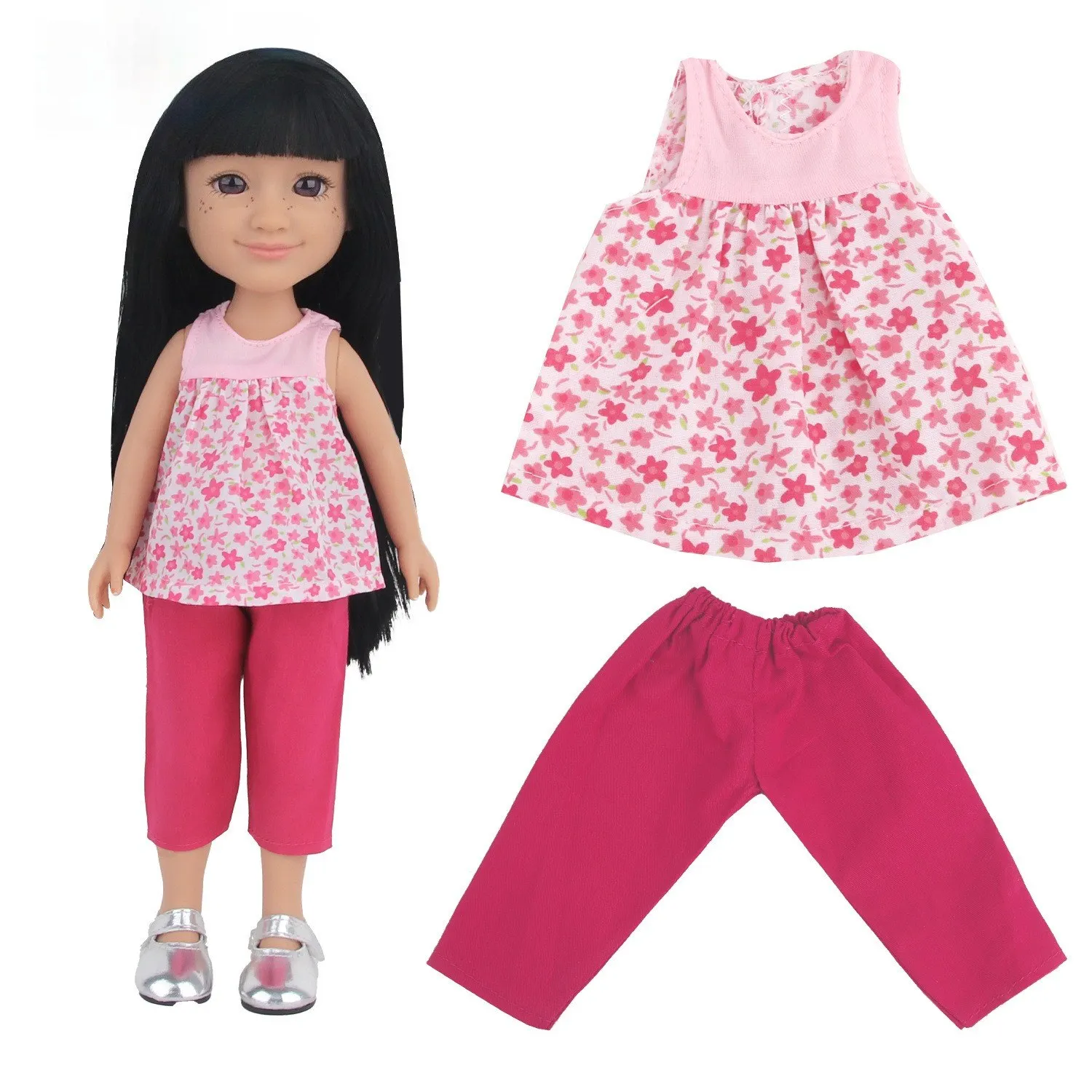 14-inch Rebirth doll dress, round-neck sleeveless eight-leg pants set, doll dress-up toy
14-inch Rebirth doll dress, round-neck sleeveless eight-leg pants set, doll dress-up toy