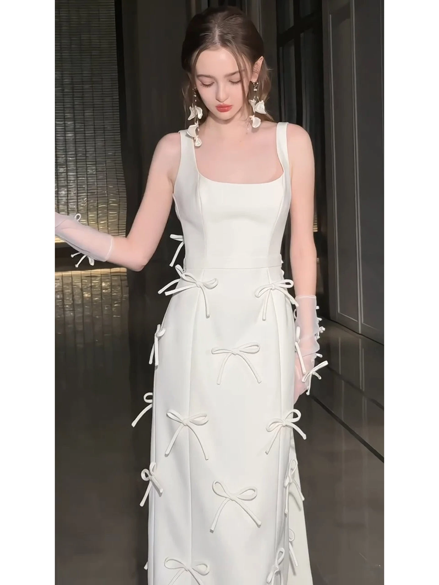 Ele White Knot Bridal Gown Wedding Dr with Sa Lightweight V-Ne Long Sve for Engagement And eeting
Ele White Knot Bridal Gown Wedding Dr with Sa Lightweight V-Ne Long Sve for Engagement And eeting