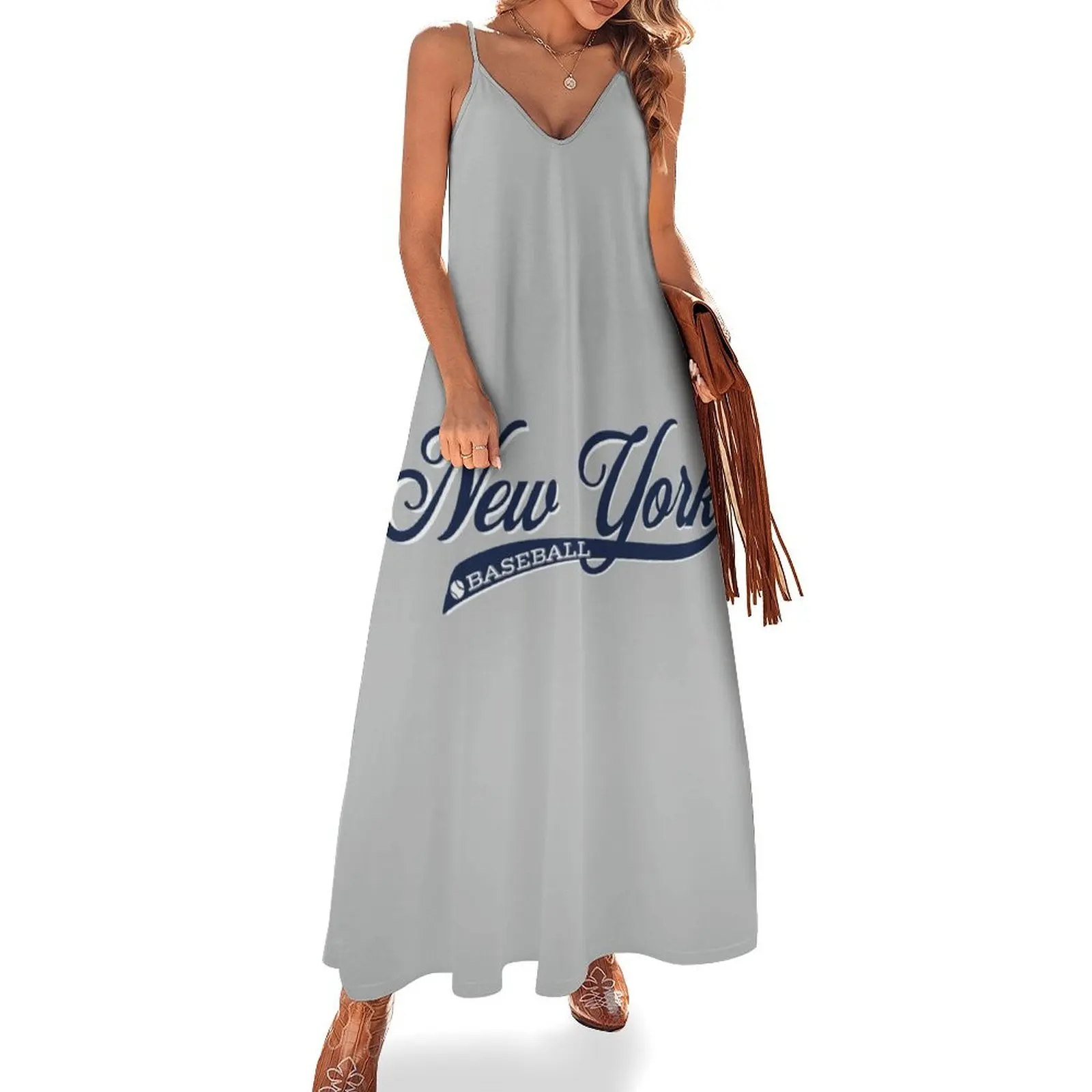 Retro Vintage Script New York Baseball Sleeveless Dress ceremony dresses dresses for women Dress
Retro Vintage Script New York Baseball Sleeveless Dress ceremony dresses dresses for women Dress