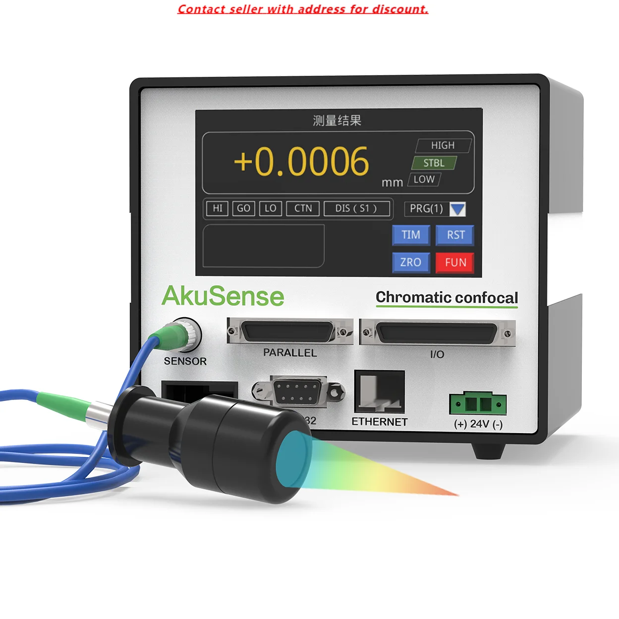 Multi-Color Confocal Displacement Sensor Replace CL-3000 Displacement Sensor
Multi-Color Confocal Displacement Sensor Replace CL-3000 Displacement Sensor