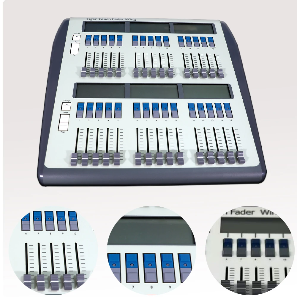 Tiger Touch Fader Wing Compatible with All Tiger Series Consoles 6 Program Screens 30 Faders 30 Programmable Keys Stage Control
Tiger Touch Fader Wing Compatible with All Tiger Series Consoles 6 Program Screens 30 Faders 30 Programmable Keys Stage Control