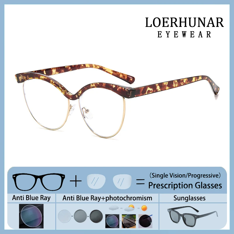 Cat Eye Eyebrow Frame Prescription Glasses Custom Reading Eyewear Women Optical Photochromic Anti Blue Light Near Sight Eyewear
Cat Eye Eyebrow Frame Prescription Glasses Custom Reading Eyewear Women Optical Photochromic Anti Blue Light Near Sight Eyewear