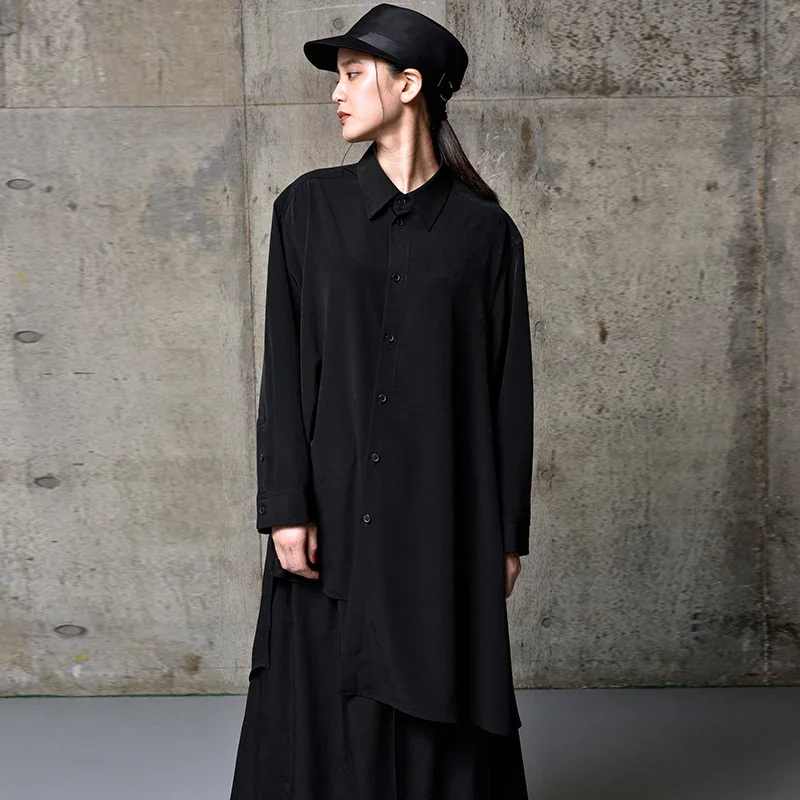 YOJI OOAK японская темная дизайнерская асимметричная рубашка черная свободная повседневная рубашка мужская
YOJI OOAK японская темная дизайнерская асимметричная рубашка черная свободная повседневная рубашка мужская