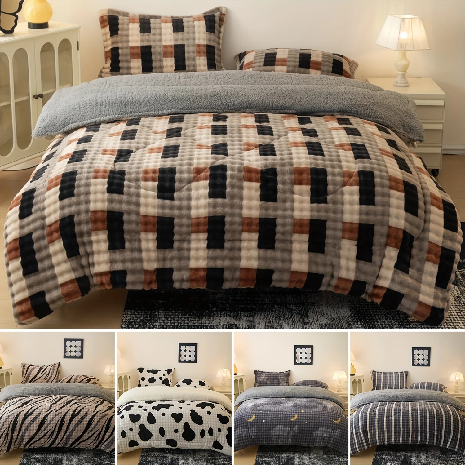 Extra-Thick Fleece Quilt Set- Bedding for Christmas Room Decor, Thickened Down Quilt Set, Comforter Sets Queen, Christmas Decora
Extra-Thick Fleece Quilt Set- Bedding for Christmas Room Decor, Thickened Down Quilt Set, Comforter Sets Queen, Christmas Decora