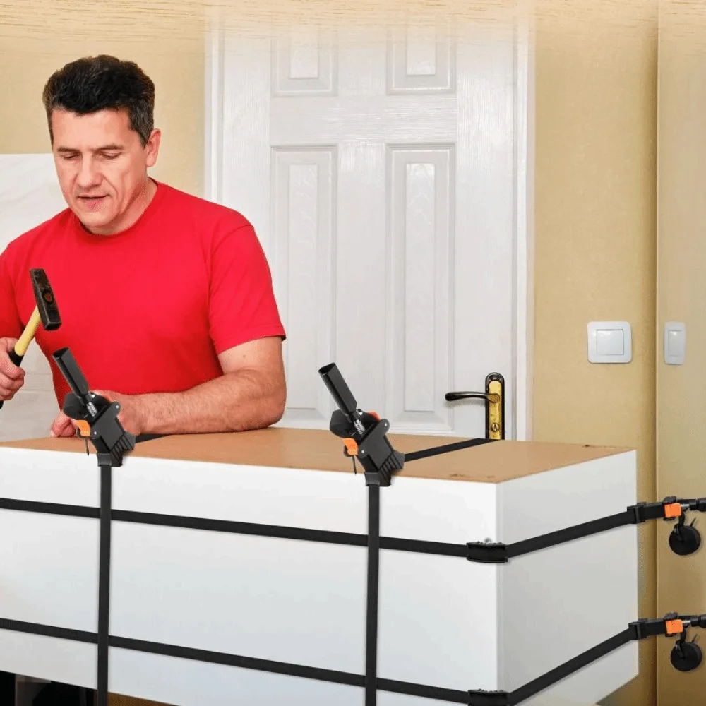 Регулируемый многофункциональный зажим с 4 захватами, быстросъемный зажим для ремней из чистого нейлона, зажим для рамок и картин
Регулируемый многофункциональный зажим с 4 захватами, быстросъемный зажим для ремней из чистого нейлона, зажим для рамок и картин