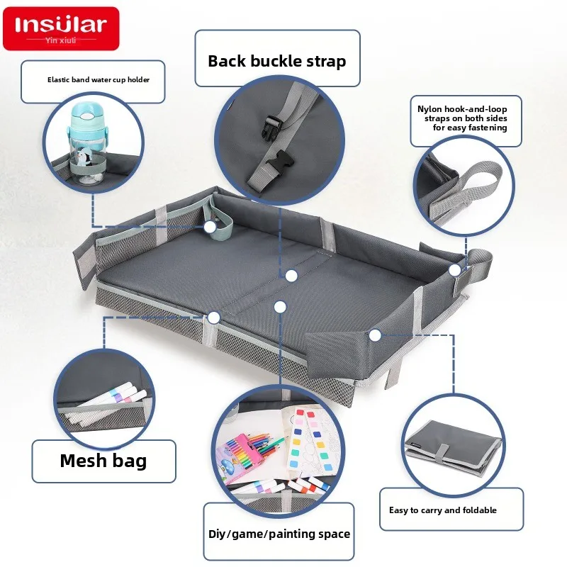 Складной столик-поднос INSULAR для путешествий на самолете и поезде, с сумкой для хранения игрушек, для детей и взрослых, 3-6 лет
Складной столик-поднос INSULAR для путешествий на самолете и поезде, с сумкой для хранения игрушек, для детей и взрослых, 3-6 лет