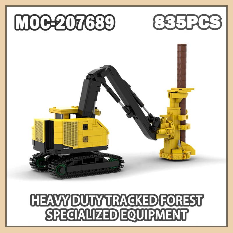 835PCS Urban Engineering Mocs Heavy Duty Tracked Forest Specialized Equipment Building Block Model Brick XMAS Gits MOC-207689
835PCS Urban Engineering Mocs Heavy Duty Tracked Forest Specialized Equipment Building Block Model Brick XMAS Gits MOC-207689
