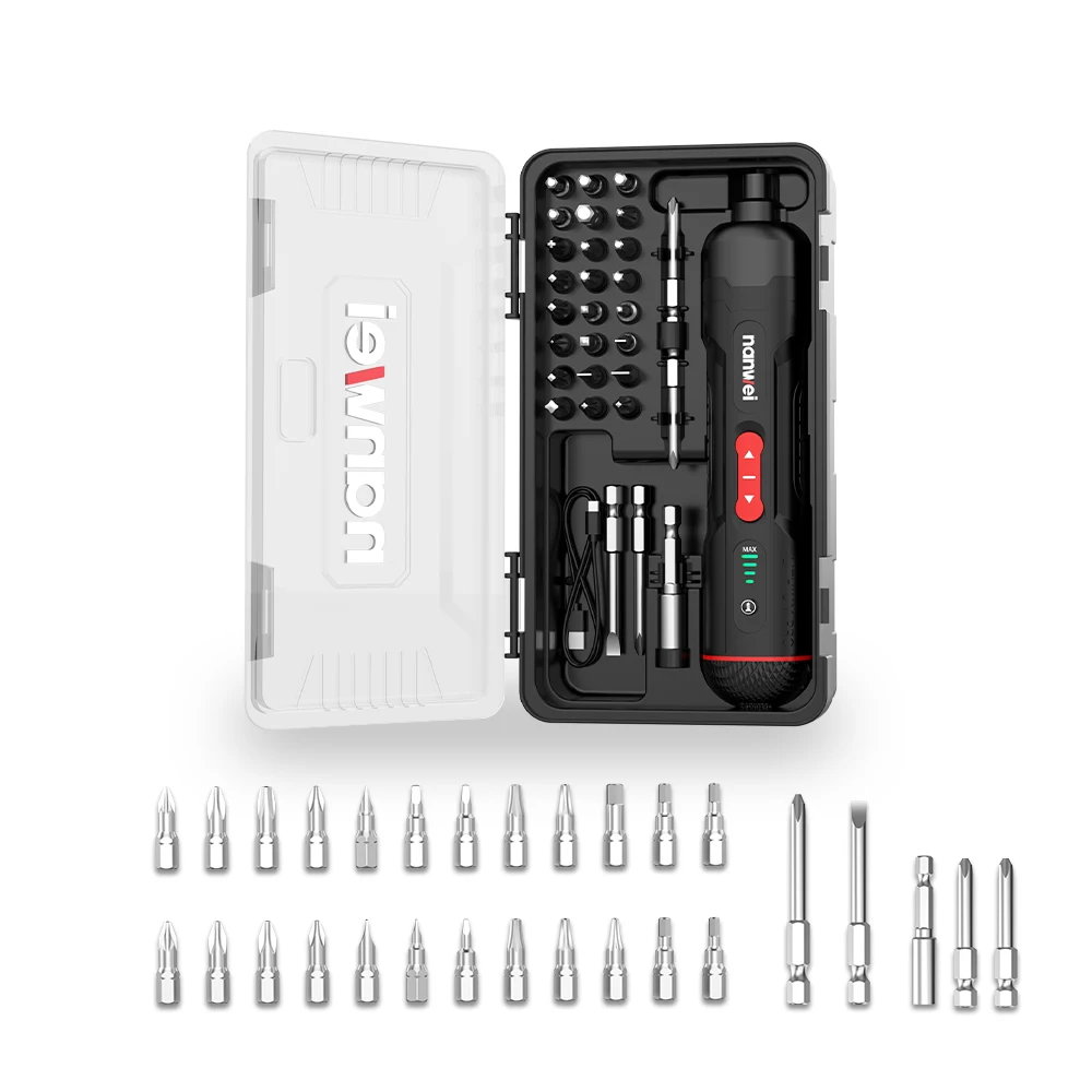 Nanwei CordlessScrewdriver Type-C Rechargeable Precision Screw Driver Set Bits Repair Tool for Phone Laptop Glasses
Nanwei CordlessScrewdriver Type-C Rechargeable Precision Screw Driver Set Bits Repair Tool for Phone Laptop Glasses