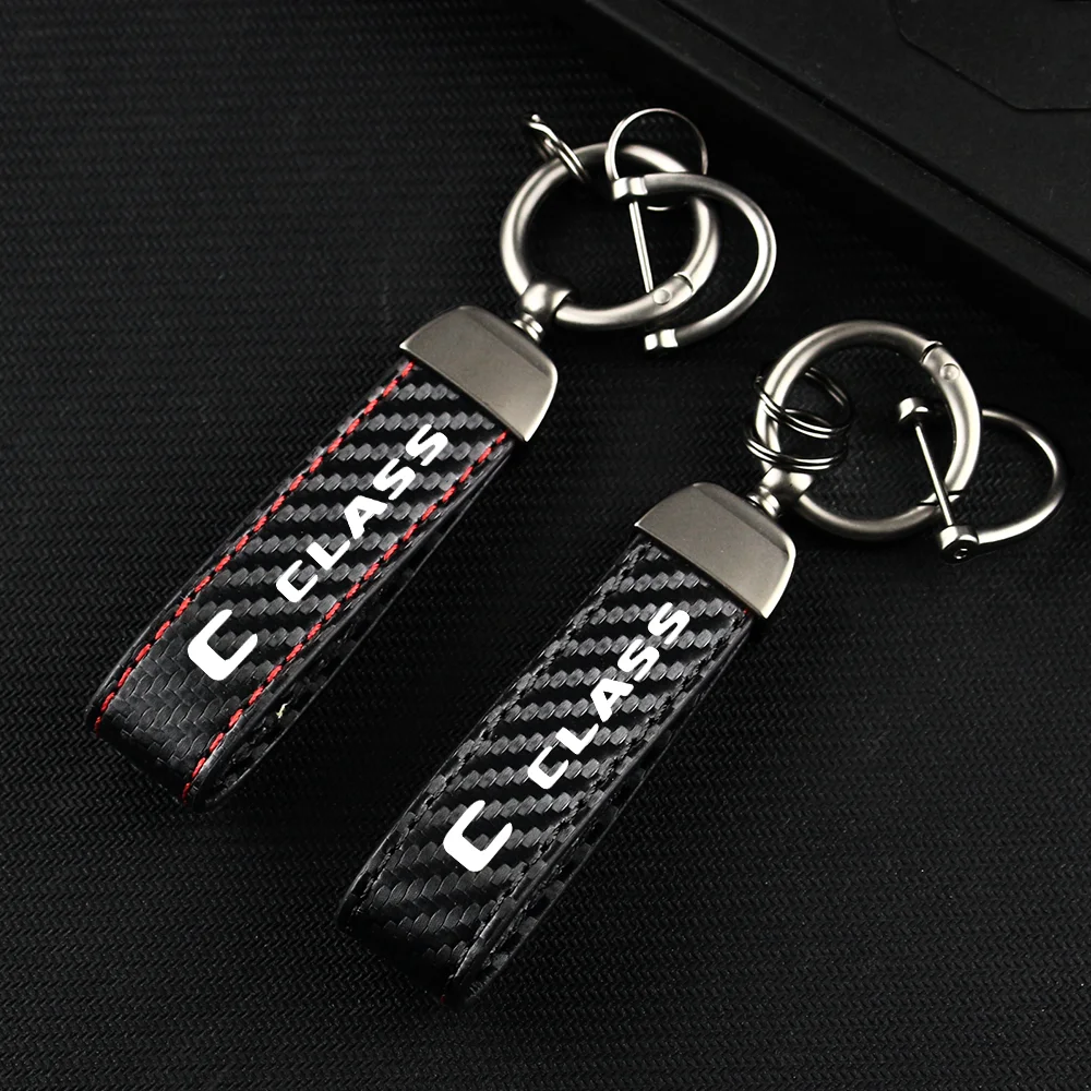 Car Keychain Carbon Fiber Leather Rope Key Chain Pendant Keyring Horseshoe Buckle For Benz C class C43 C63 CITAN Accessories
Car Keychain Carbon Fiber Leather Rope Key Chain Pendant Keyring Horseshoe Buckle For Benz C class C43 C63 CITAN Accessories