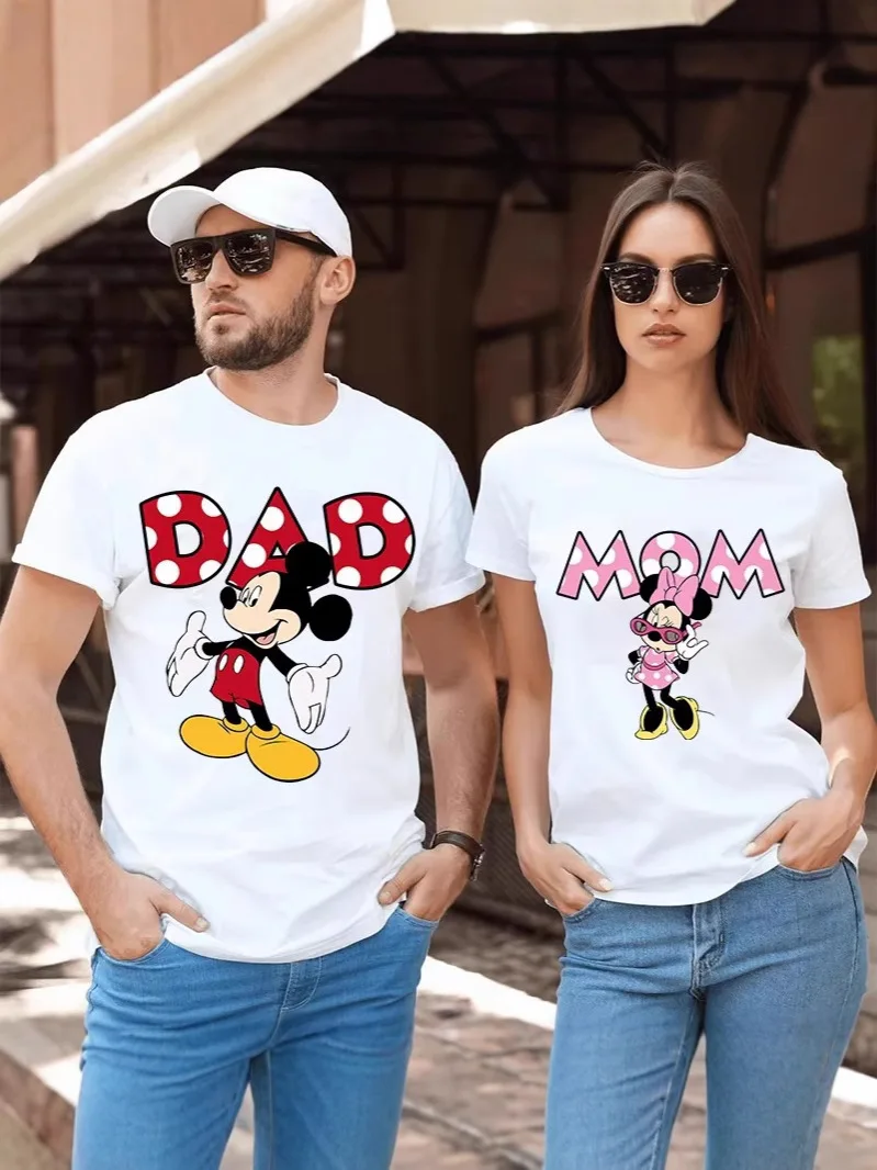Disney Couple T Shirt Cute Graphic Short Sleeve Top Tee Family Matching Outfits Cartoon Mickey Minnie Cosplay Costumes
Disney Couple T Shirt Cute Graphic Short Sleeve Top Tee Family Matching Outfits Cartoon Mickey Minnie Cosplay Costumes