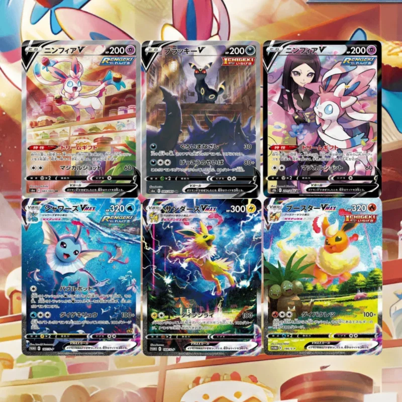 Карты PTCG Меч и щит DIY Eevee Flareon Sylveon Ручная роспись PTCG Аниме Игра Самодельная японская версия Коллекция Подарок
Карты PTCG Меч и щит DIY Eevee Flareon Sylveon Ручная роспись PTCG Аниме Игра Самодельная японская версия Коллекция Подарок