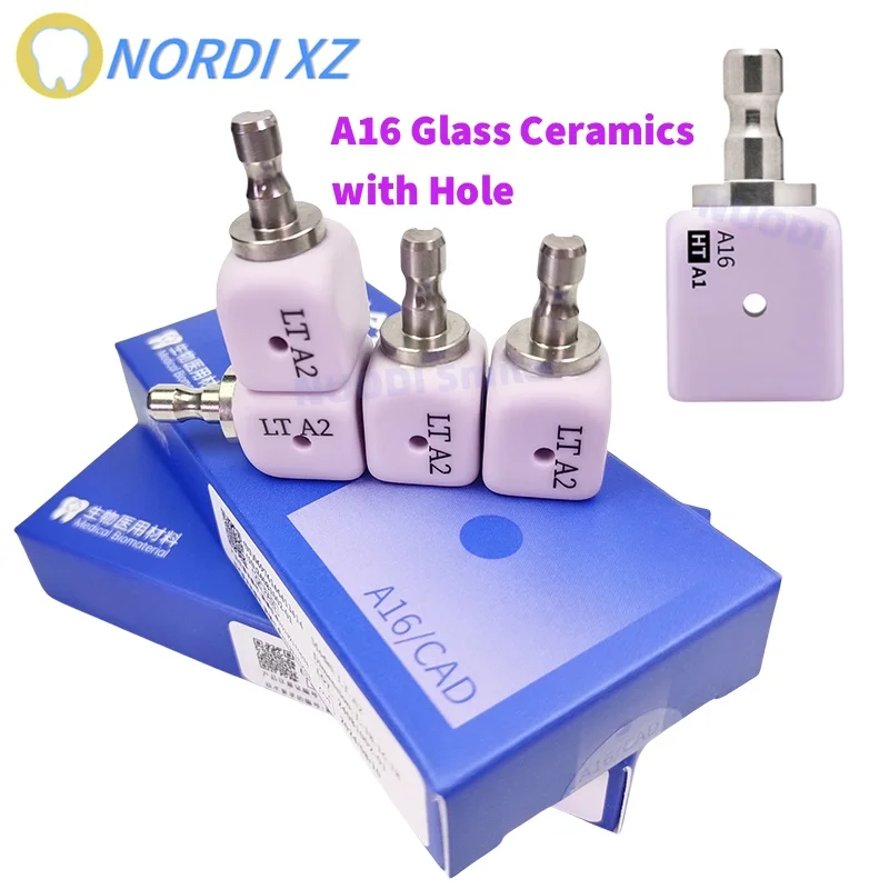 4PCS Dental Lithium Disilicate Blocks With Hole A1 A2 A3 CAD CAM Dental Milling Material Dental Glass Ceramics A16 HT LT for Lab
4PCS Dental Lithium Disilicate Blocks With Hole A1 A2 A3 CAD CAM Dental Milling Material Dental Glass Ceramics A16 HT LT for Lab