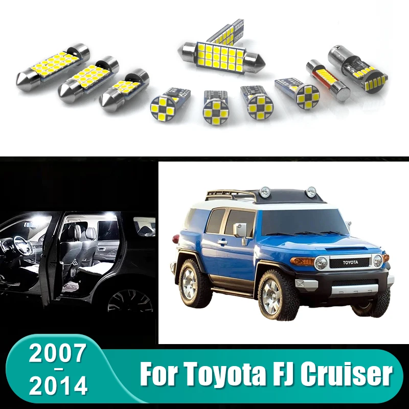 For Toyota FJ Cruiser 2007 2008 2009 2010 2011 2012 2013 2014 8pcs Car LED Interior Lamps Trunk License Plate Lights Accessories
For Toyota FJ Cruiser 2007 2008 2009 2010 2011 2012 2013 2014 8pcs Car LED Interior Lamps Trunk License Plate Lights Accessories