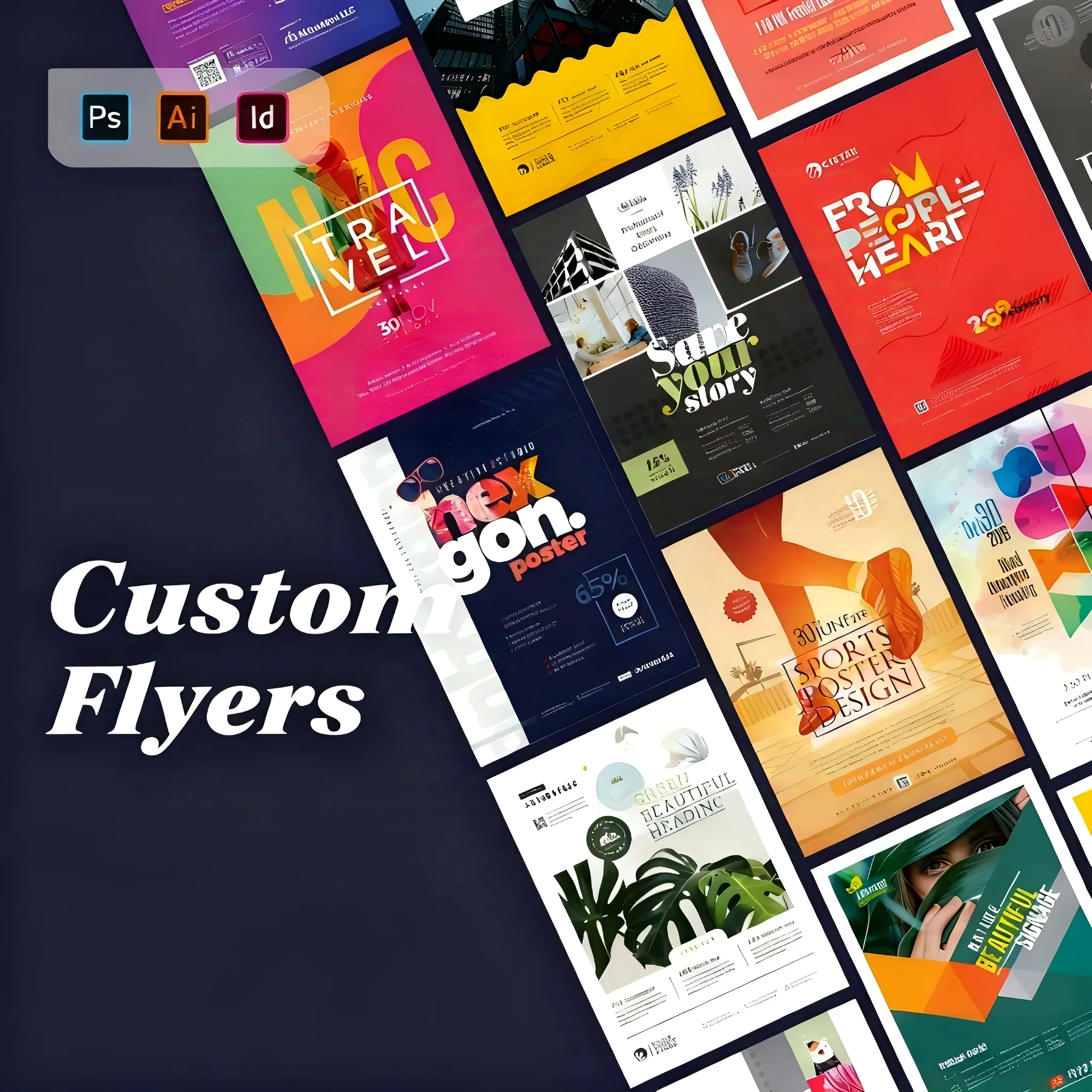 Custom Flyers - Customizable Advertising Handbill Leaflet for Business Events Promotions
Custom Flyers - Customizable Advertising Handbill Leaflet for Business Events Promotions