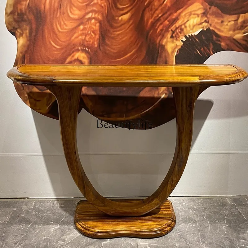 ls 41New Chinese style semi-round solid wood entrance table, aisle entrance cabinet against the wall, long strip and ultra-
ls 41New Chinese style semi-round solid wood entrance table, aisle entrance cabinet against the wall, long strip and ultra-