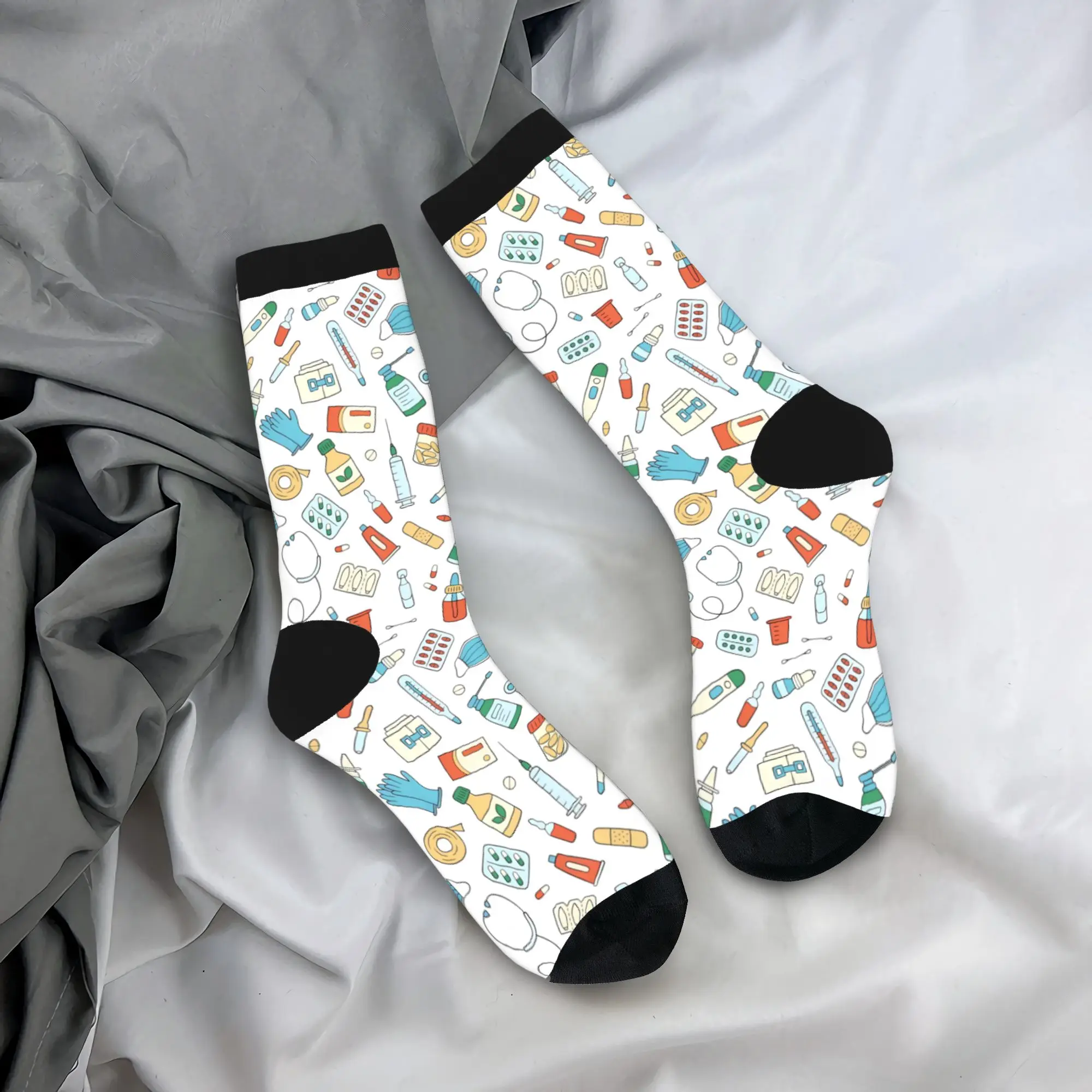 Doctor and Nurse Medical Pill Stockings Vintage Socks Men's Comfortable Socks Autumn Climbing Design Anti Bacterial Socks Gift
Doctor and Nurse Medical Pill Stockings Vintage Socks Men's Comfortable Socks Autumn Climbing Design Anti Bacterial Socks Gift