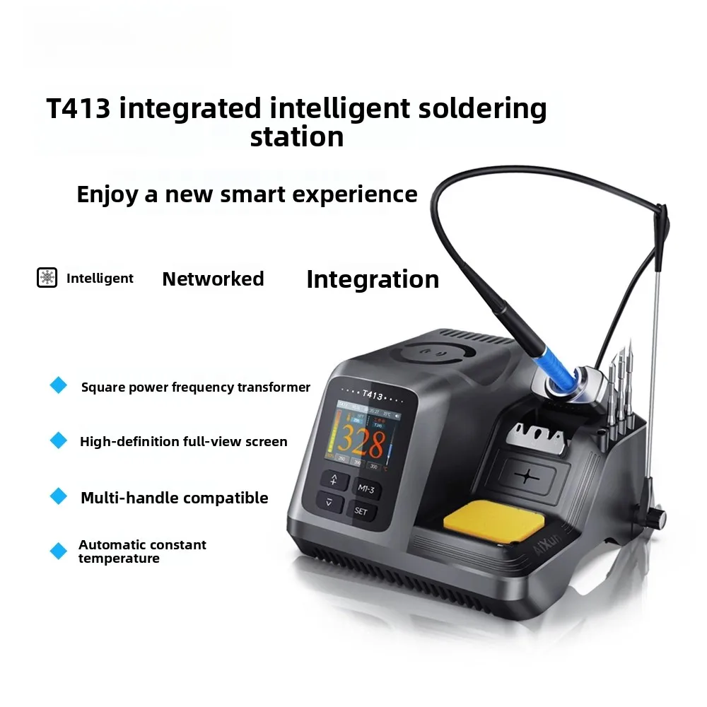 AIXUN 200W T413 Integrated Precision Soldering Station, Compatible T210/T245/T225 Handles for Fine Electronic Repair
AIXUN 200W T413 Integrated Precision Soldering Station, Compatible T210/T245/T225 Handles for Fine Electronic Repair