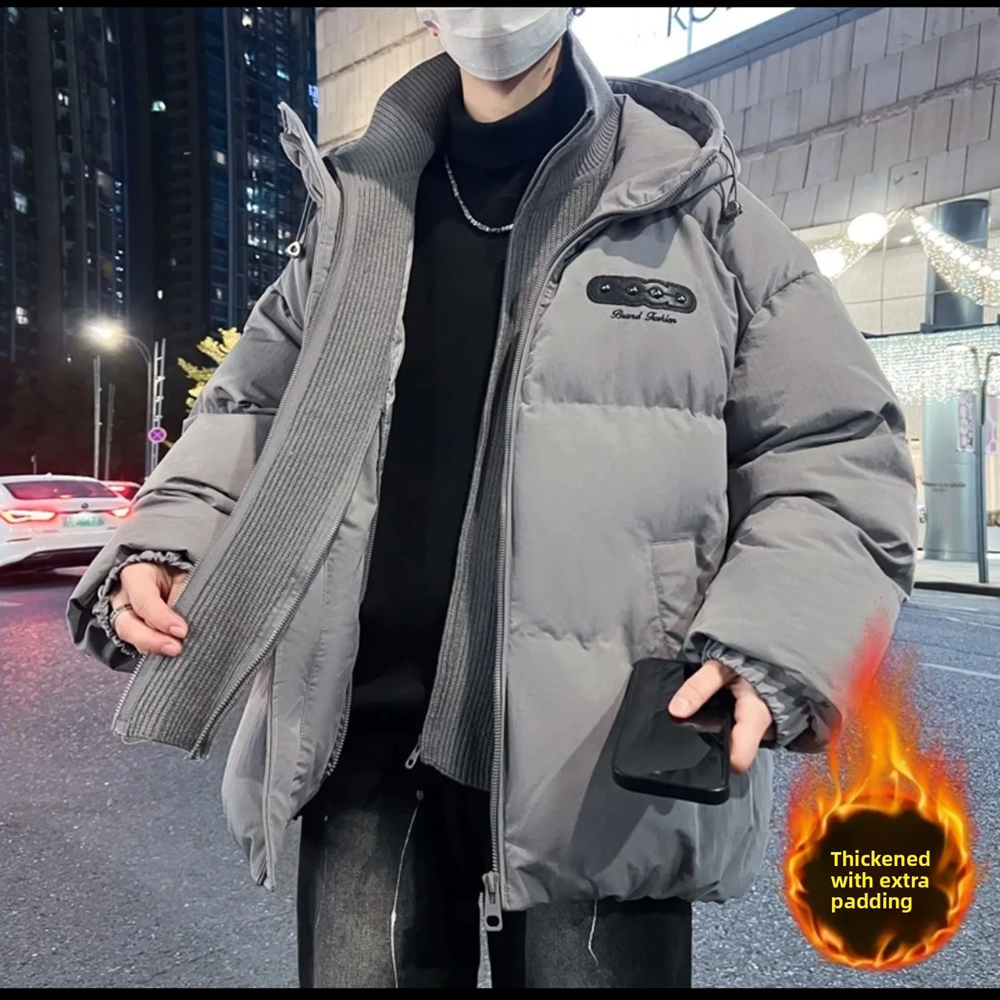 Хлопковая куртка Aphene для подростков, новая зимняя модель, с отстегивающимся вязаным воротником, в американском стиле, теплая хлопковая одежда для мужчин
Хлопковая куртка Aphene для подростков, новая зимняя модель, с отстегивающимся вязаным воротником, в американском стиле, теплая хлопковая одежда для мужчин