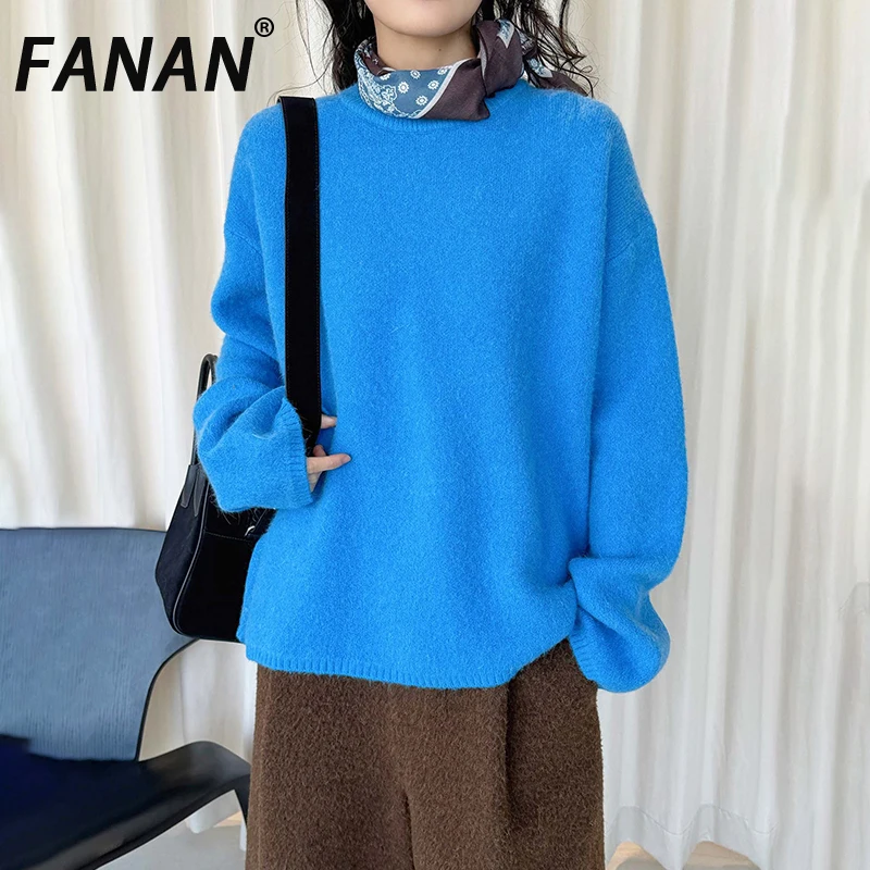 FANAN корейский стиль вязаный пуловер свитер для женщин с круглым вырезом и длинными рукавами офисные женские теплые топы минимализм 2025 зима новинка
FANAN корейский стиль вязаный пуловер свитер для женщин с круглым вырезом и длинными рукавами офисные женские теплые топы минимализм 2025 зима новинка